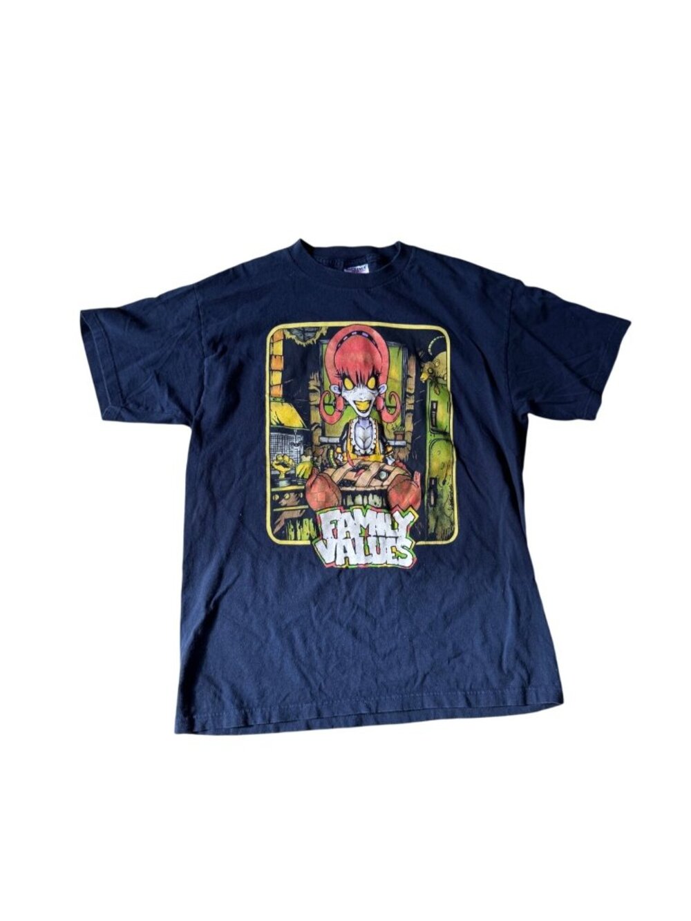 Vintage Family Values Tour 2001 Graphic T-Shirt Black Punk Rock Band Tee Men’s - Picture 4 of 10